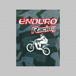 Enduro Racing hrubá maskáčová mikina na zips s kapucou vzor Nightcamo - Nočný maskáč " Splinter "